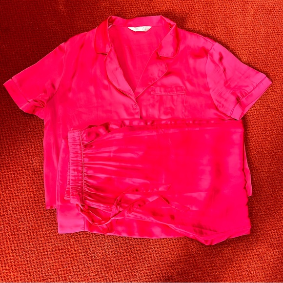 Primark hot pink pajama set , size large - Picture 2 of 8